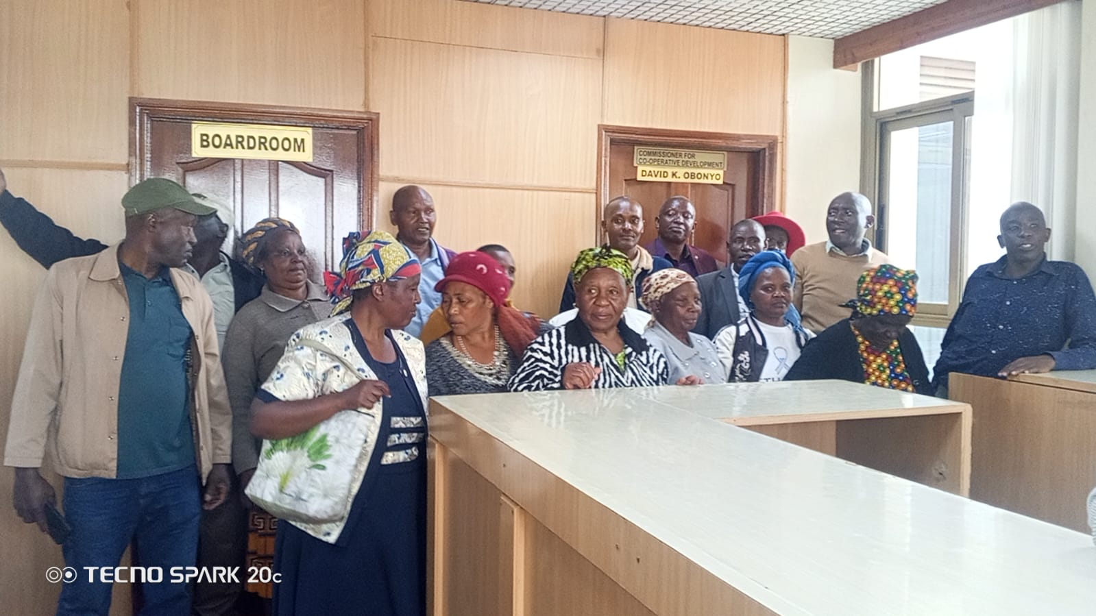 Group of Samuru Gituto members in a meeting room